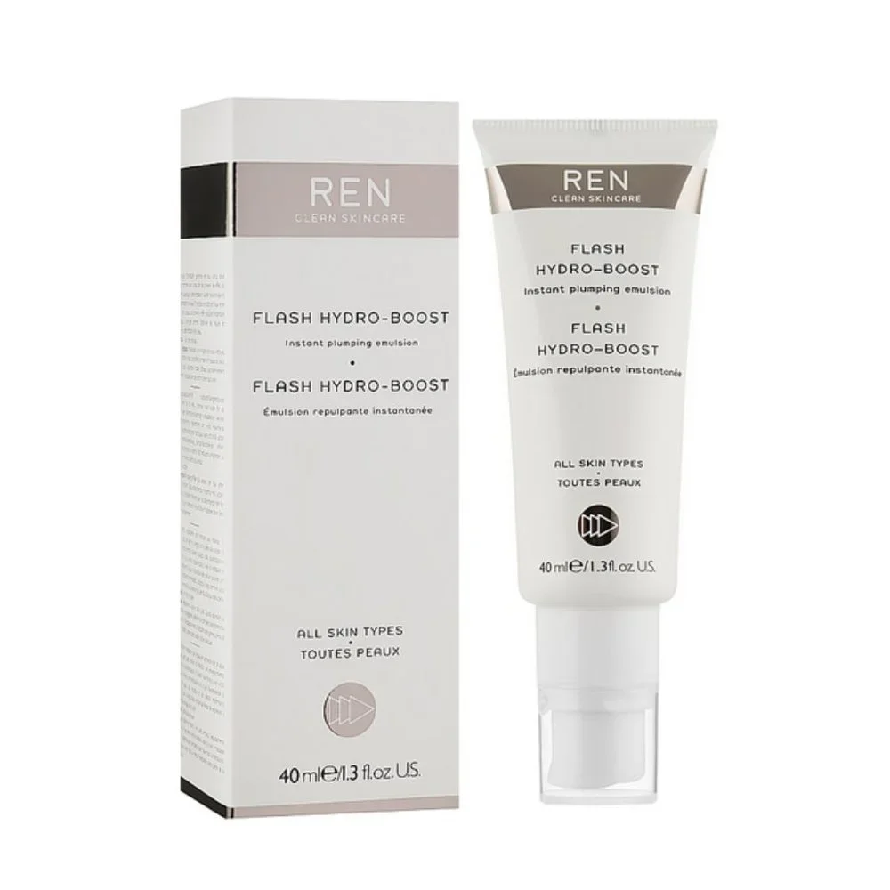 REN Flash Hydro-Boost Instant Plumping Emulsion 1.3oz 100% Natural Vegan